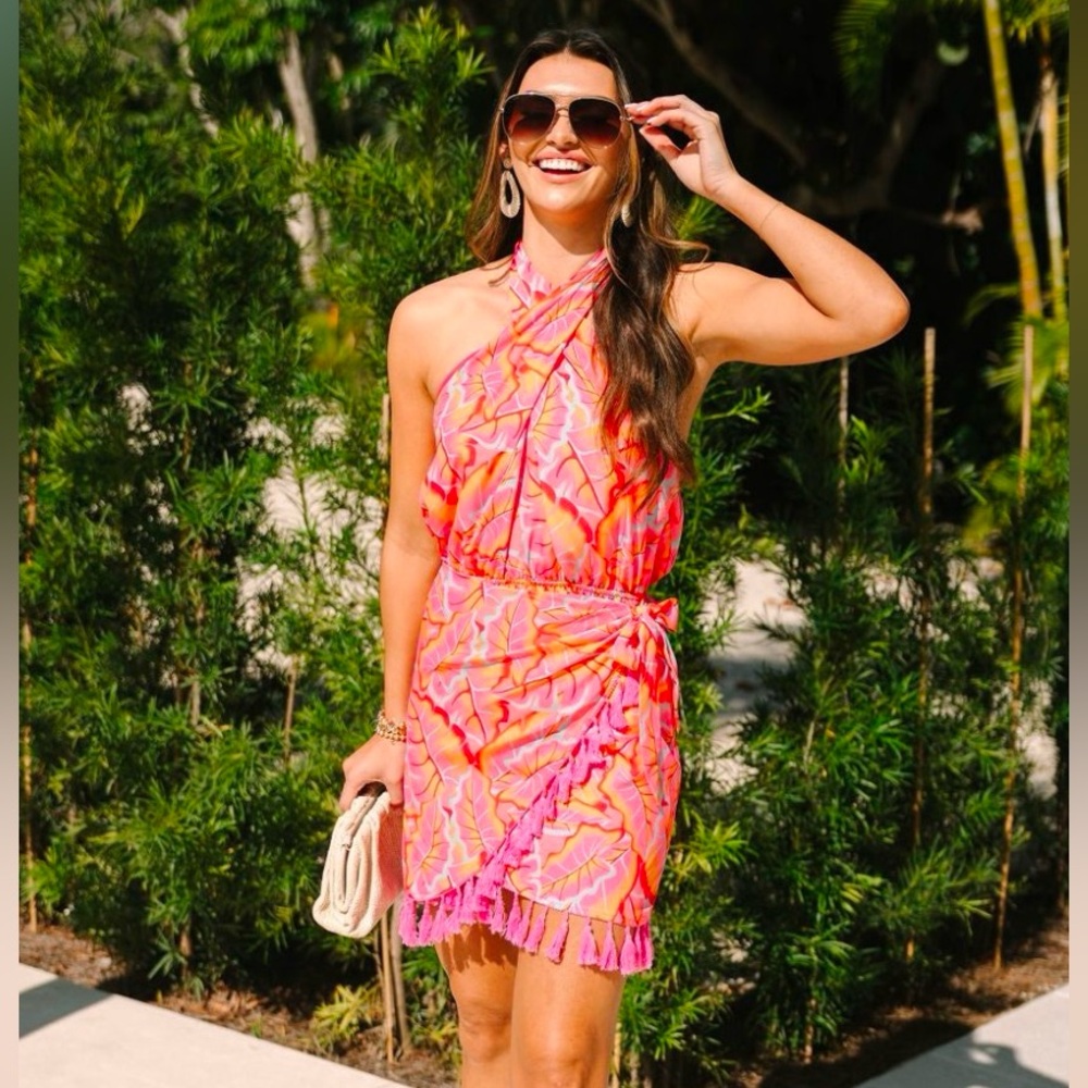 Pink Lily Halter Dress